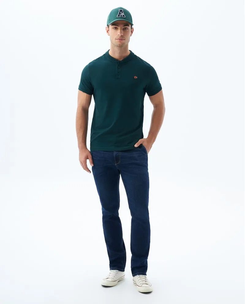 Polo cuello neru para hombre