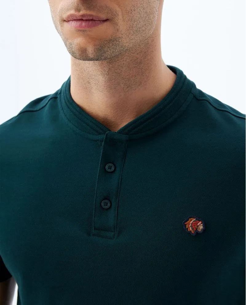 Polo cuello neru para hombre