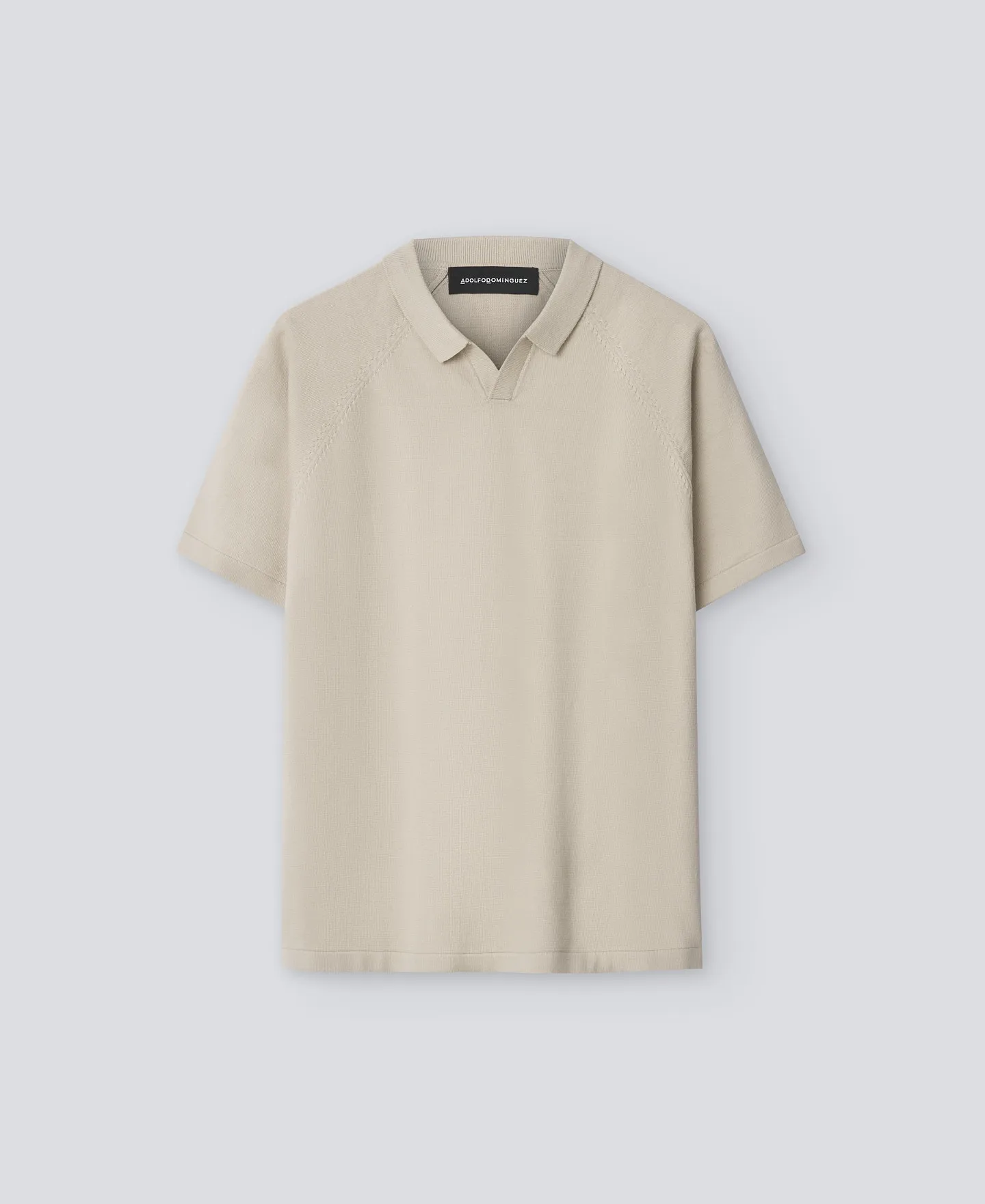 Polo en lino y algodón hombre