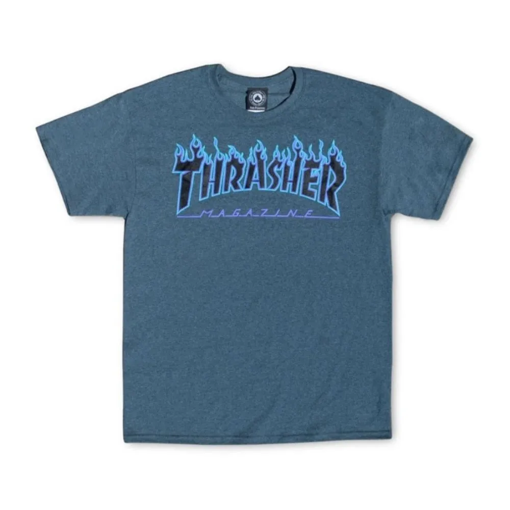 THRASHER FLAME LOGO TEE