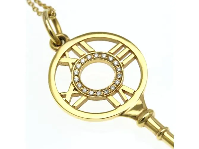 Tiffany & Co Collar Péndulo de Diamante Atlas Tiffany Dorado 