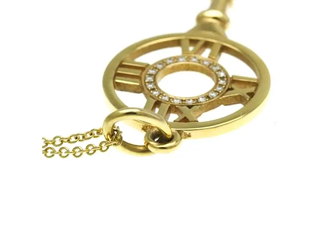 Tiffany & Co Collar Péndulo de Diamante Atlas Tiffany Dorado 
