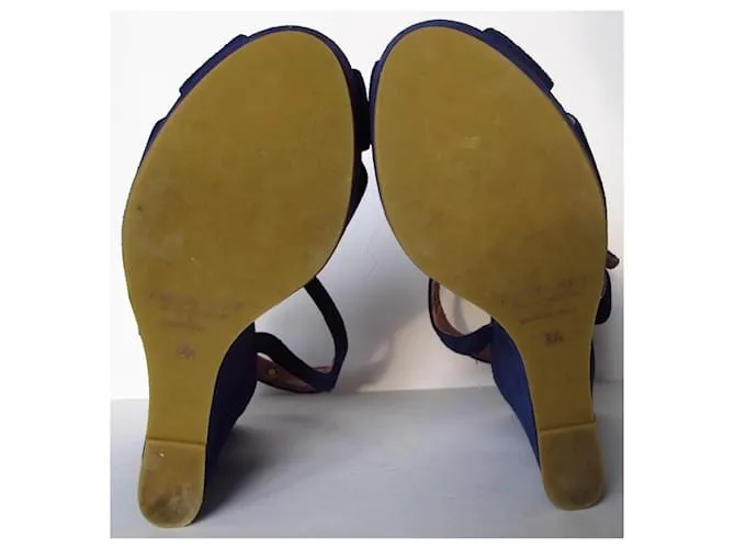 Twin Set Sandalias de cuña TWINSET azules 