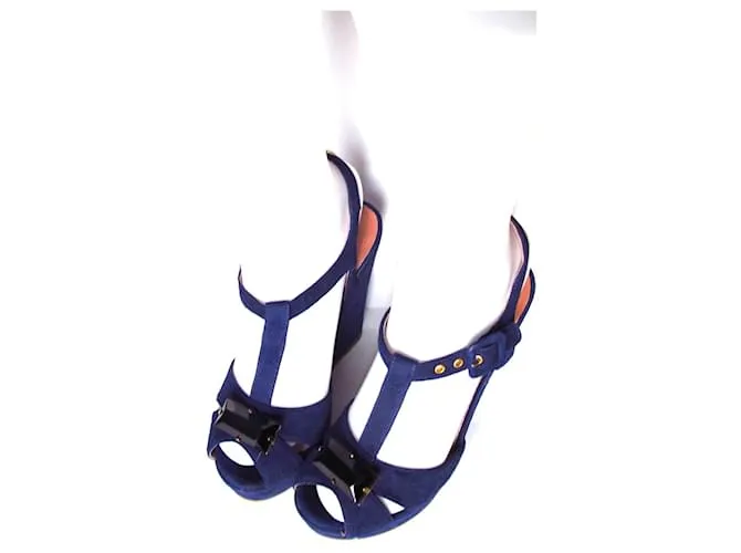 Twin Set Sandalias de cuña TWINSET azules 