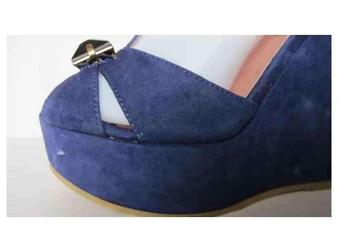 Twin Set Sandalias de cuña TWINSET azules 