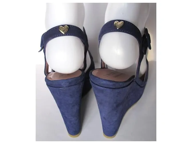 Twin Set Sandalias de cuña TWINSET azules 