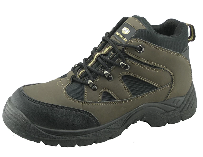 Venta caliente de acero de la marca Miller de la PU nubuck de cuero suela de PU deportes zapato de seguridad