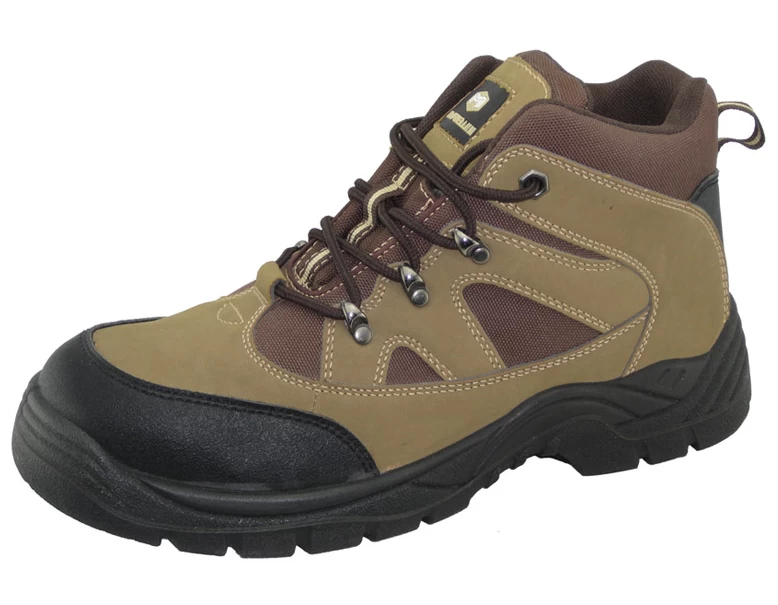 Venta caliente de acero de la marca Miller de la PU nubuck de cuero suela de PU deportes zapato de seguridad