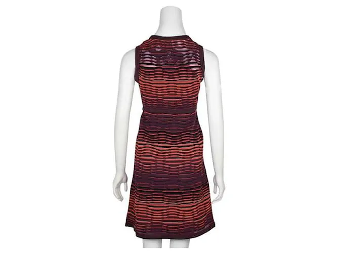 Vestido elástico de rayas multicolor de Missoni 