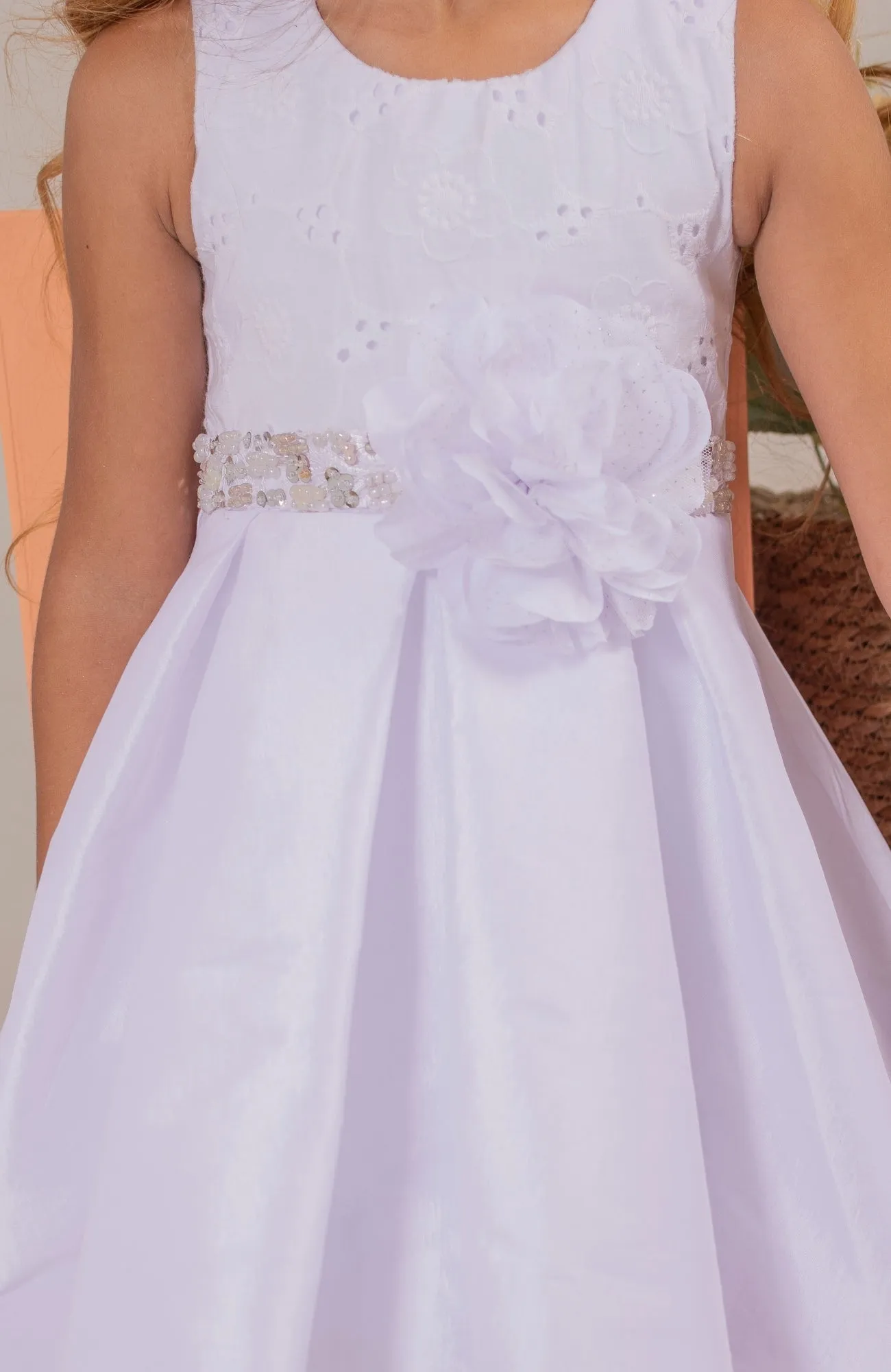 VESTIDO PARA NIñA SOY PAZ  BLANCO