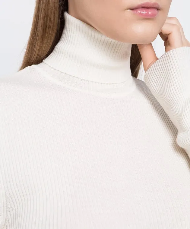 Wolford White turtleneck in wool