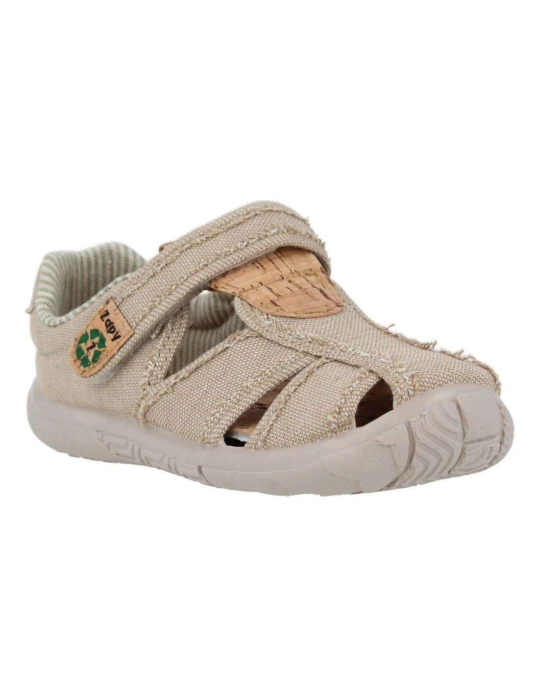 ZAPY  CANGREJERA LONA NIñO TAUPE