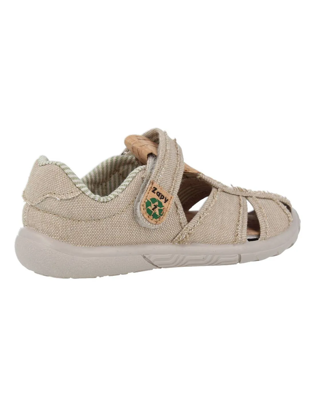 ZAPY  CANGREJERA LONA NIñO TAUPE