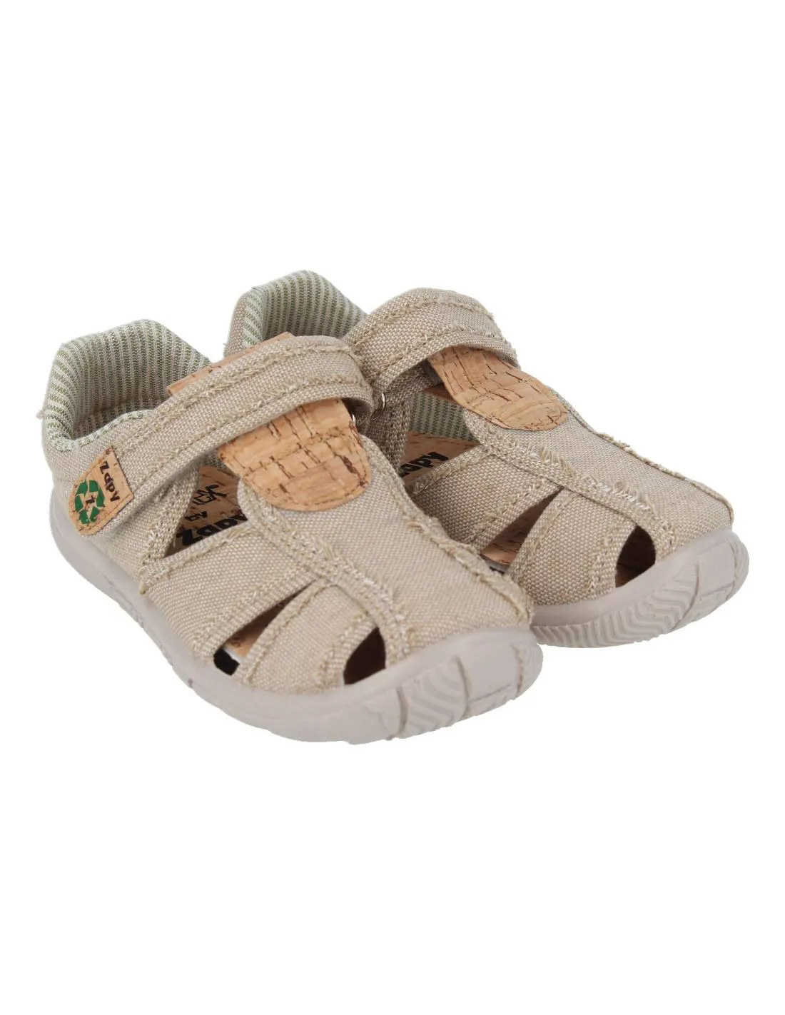 ZAPY  CANGREJERA LONA NIñO TAUPE