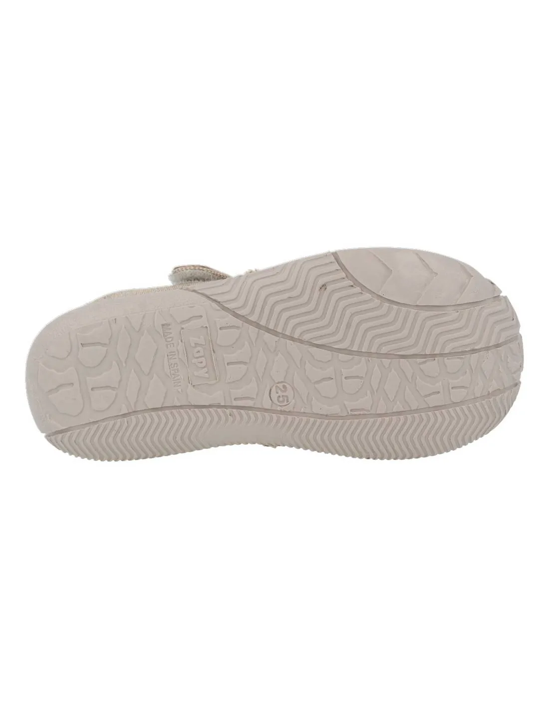 ZAPY  CANGREJERA LONA NIñO TAUPE