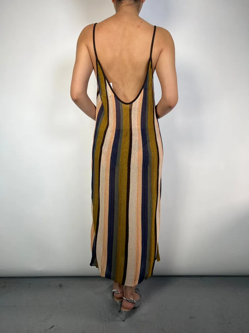 ZARA Vestido Tejido Multicolor
